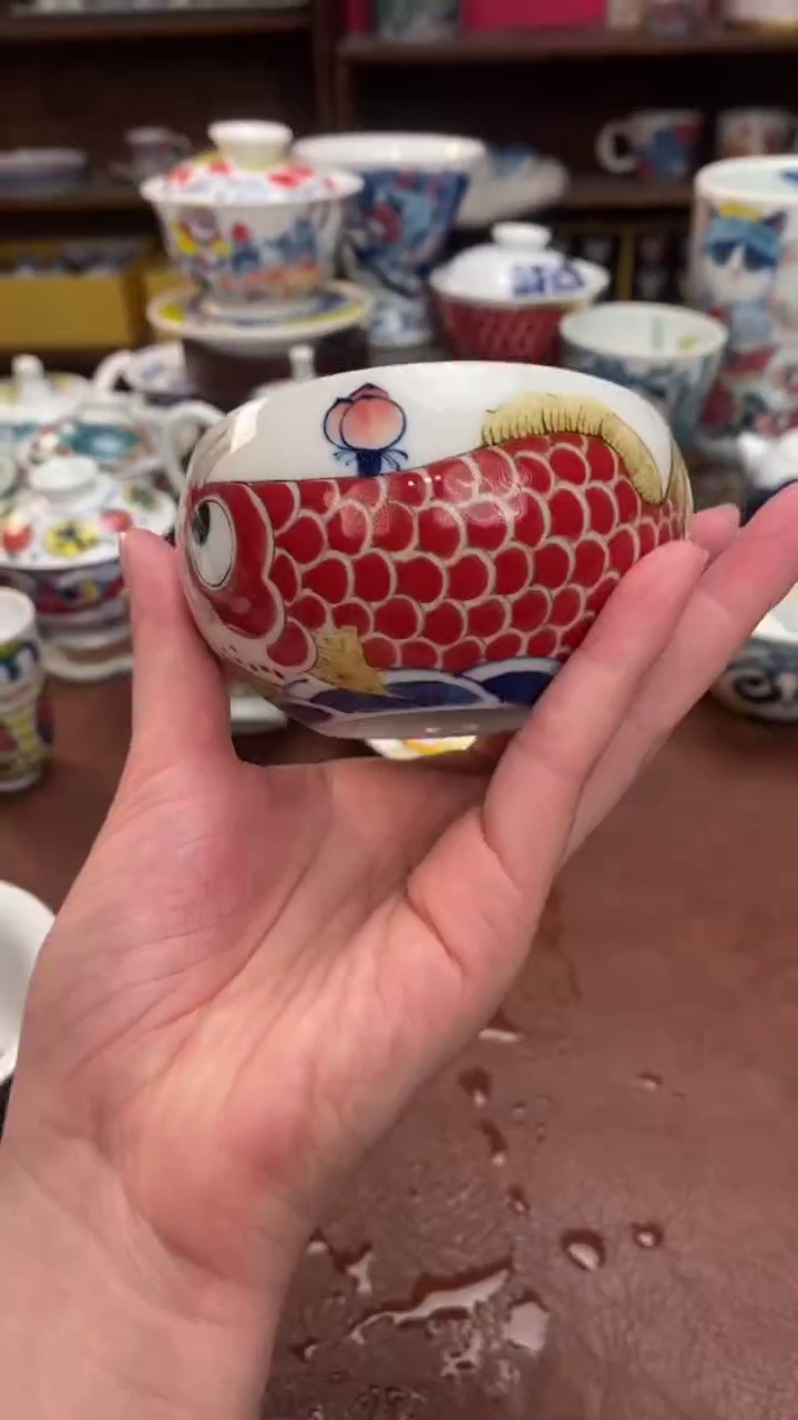 【闪购商品】茶杯连年有余老师高货景德镇昨明陶瓷