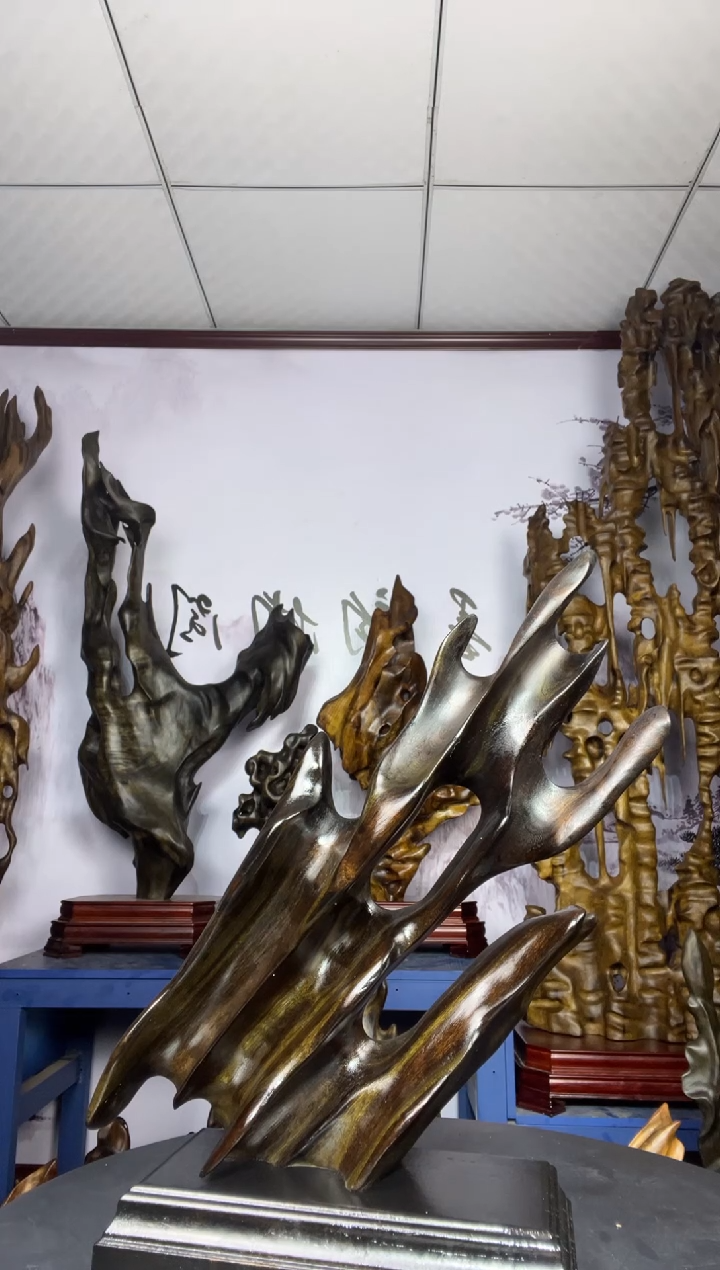 金丝楠木雕款小*金丝楠木工艺品摆件