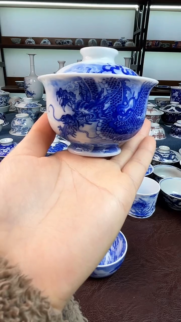 【闪购商品】微瑕   景德镇手工手绘茶具