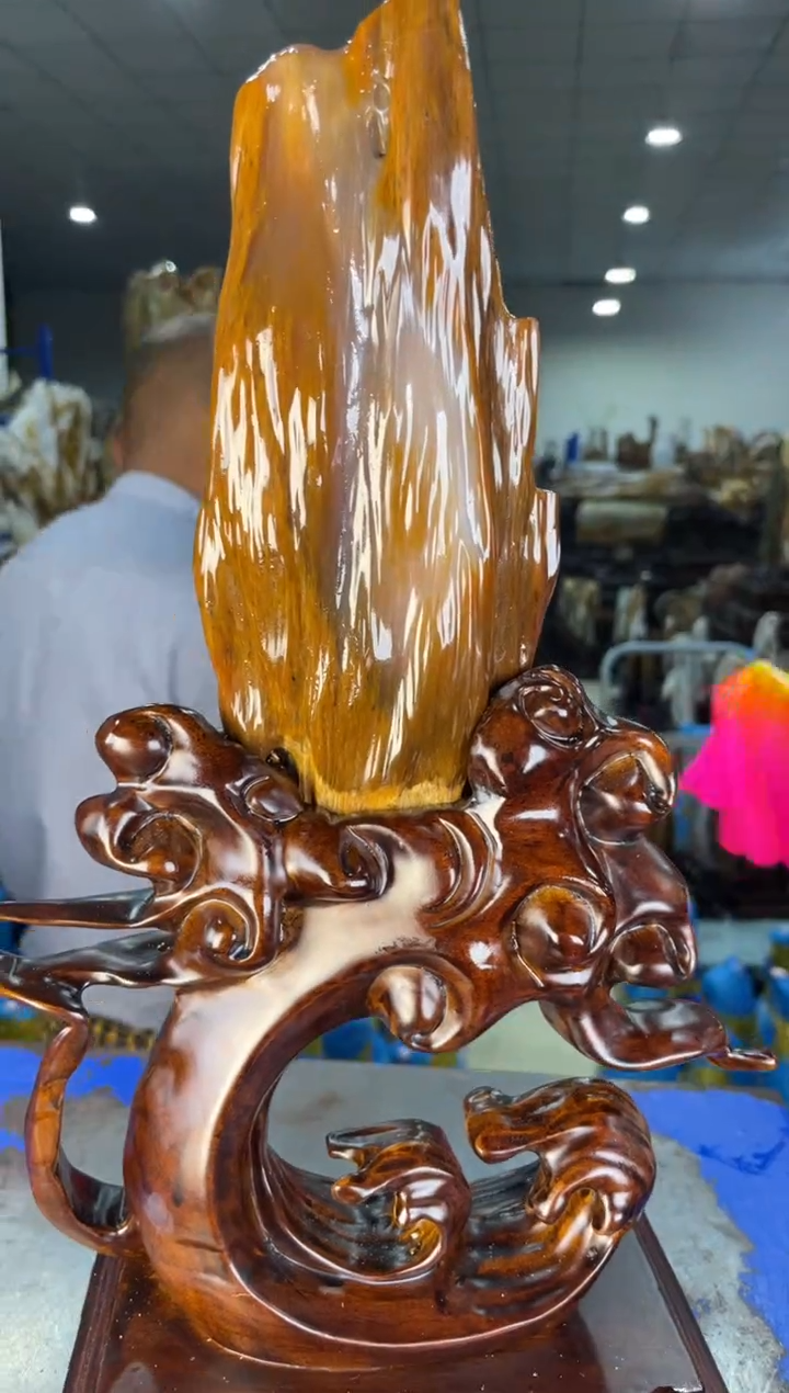 未镶嵌摆件硅化玉27