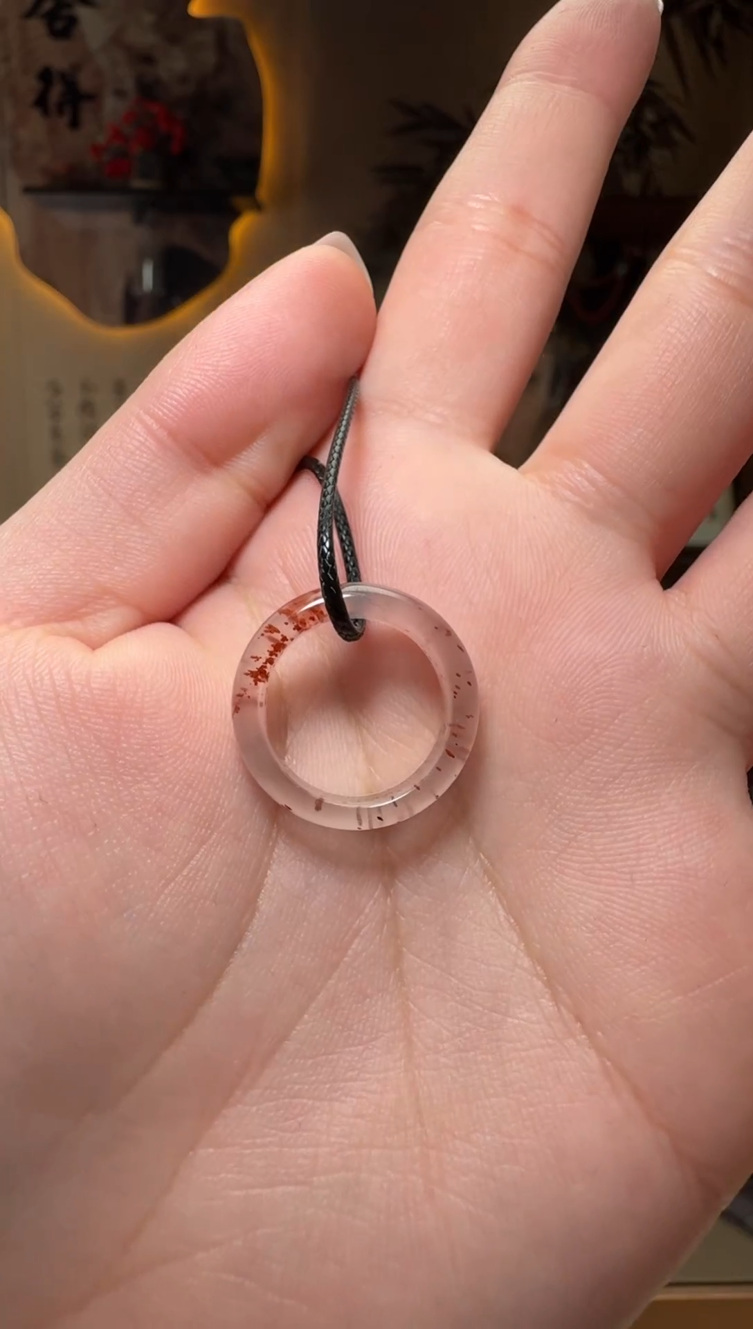 未镶嵌原矿无优化无注胶戒圈南红玛瑙一个（圈口15.3）