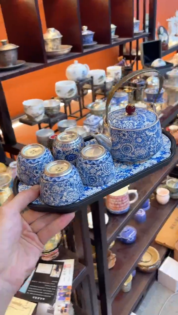 【闪购商品】@@@@@@@@万花提梁壶一壶四杯带茶盘