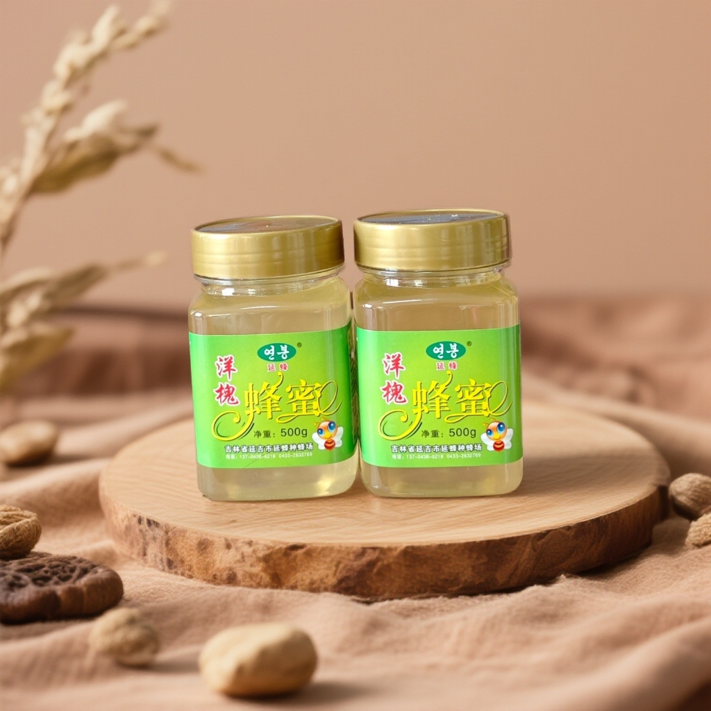 洋槐蜜 东北天然蜂蜜 500g*两瓶