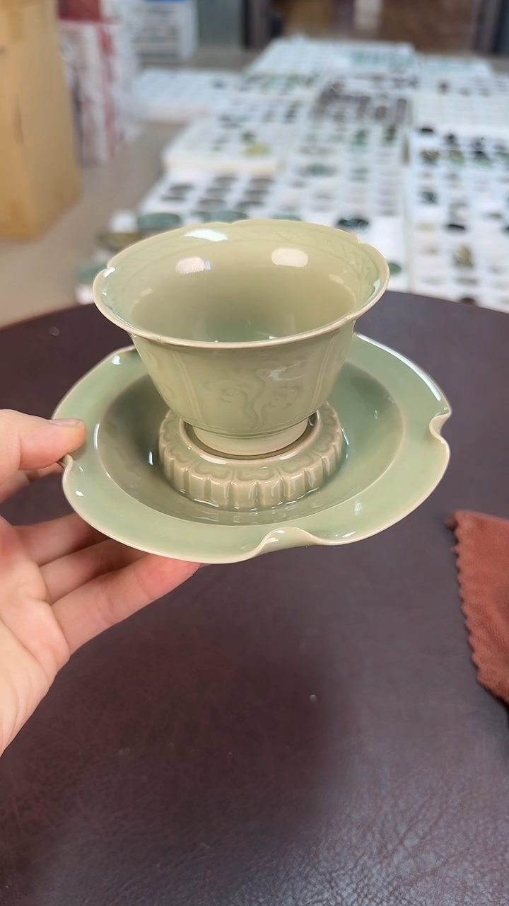 青瓷手工茶器包邮不带礼盒