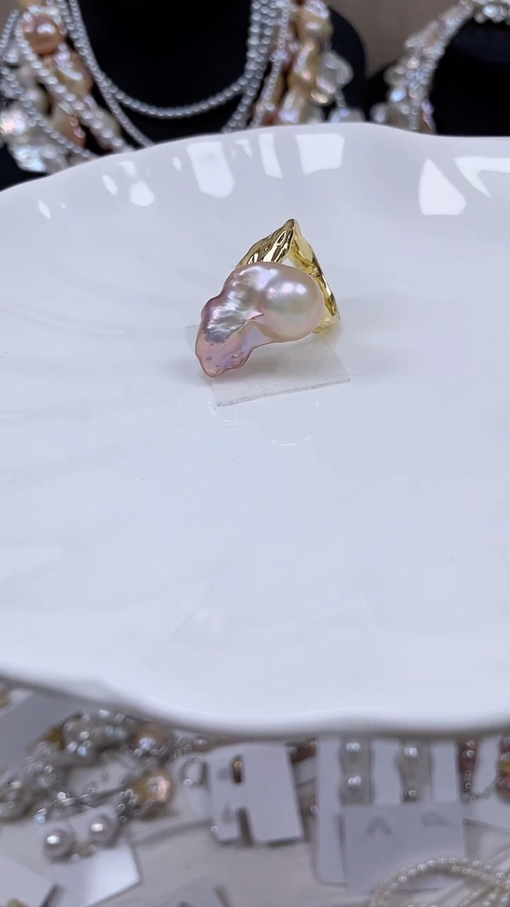 未镶嵌戒指淡水珍珠【纯恬饰品】