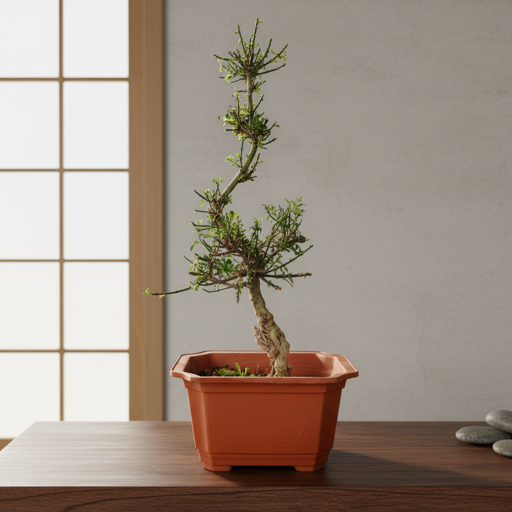 小叶香迎春花老桩适合桌面书房茶室摆放的盆景