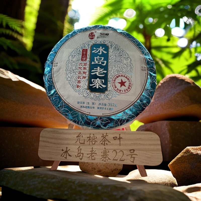 YUNRONG/允榕冰岛老寨 2025年头春头采 百年古树 357克饼茶 