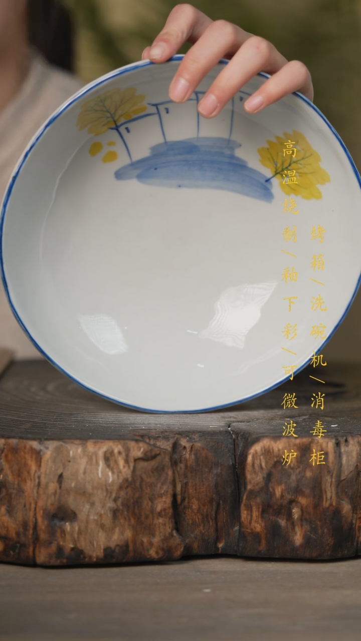 【闪购商品】碗景德镇高温釉下彩可微波烤箱洗碗机