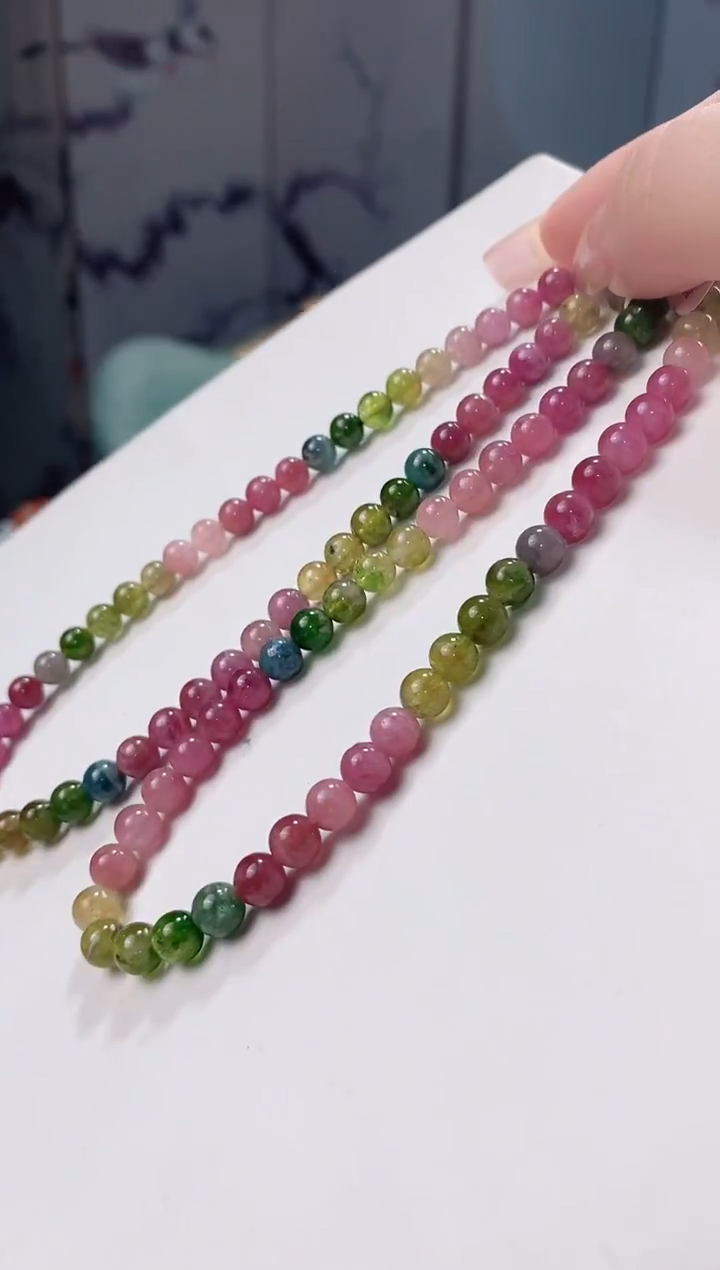 【闪购商品】碧玺多圈6*未镶嵌多人多样性发其一