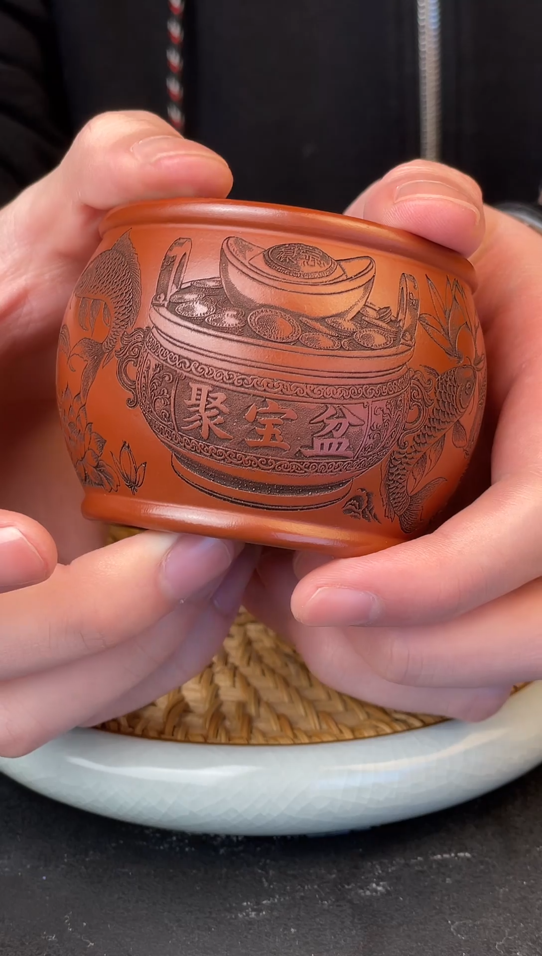 聚宝盆   龙血砂  主人杯