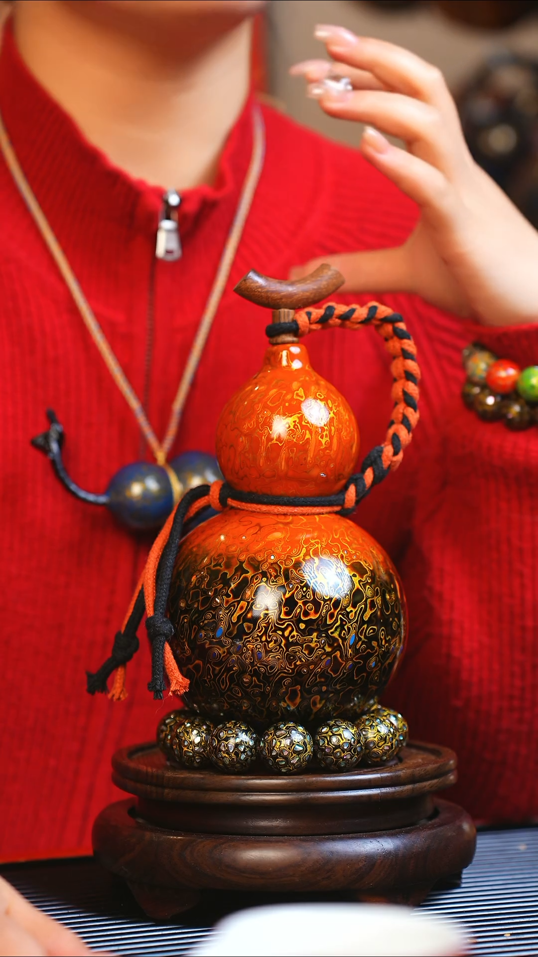 【闪购商品】JP131大师姐臻选非遗大漆酒葫芦