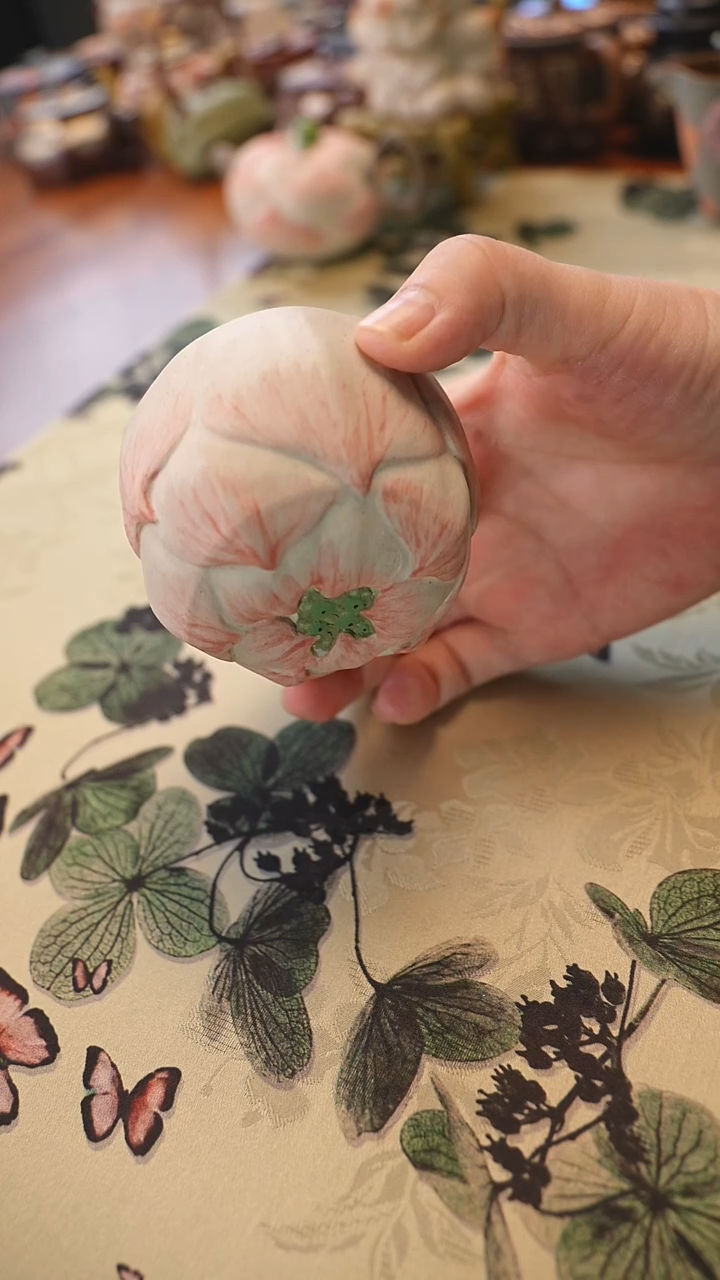 茶壶紫砂宜兴紫砂 荷花杯