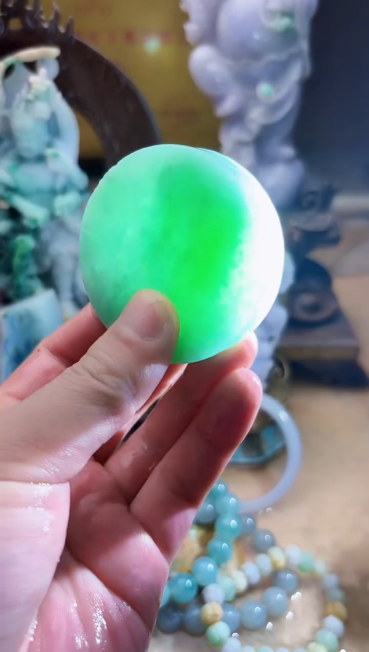 未镶嵌挂件翡翠A货张麦9186