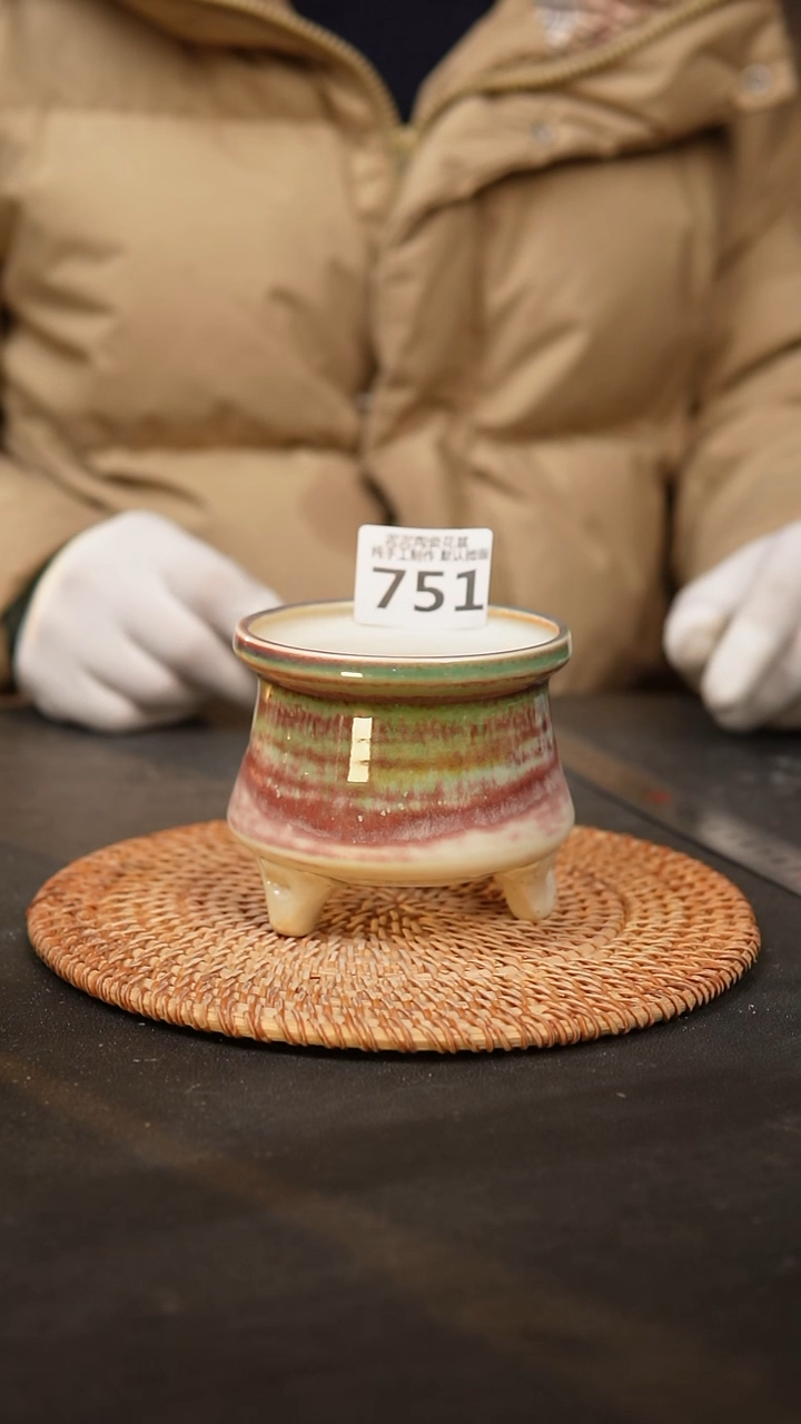 【闪购商品】瓷片751泥泥手工花盆