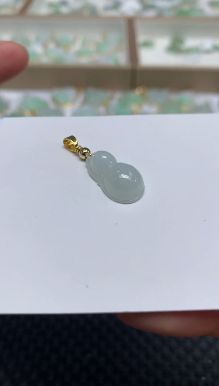 【闪购商品】翡翠颈饰合金天然翡翠A货