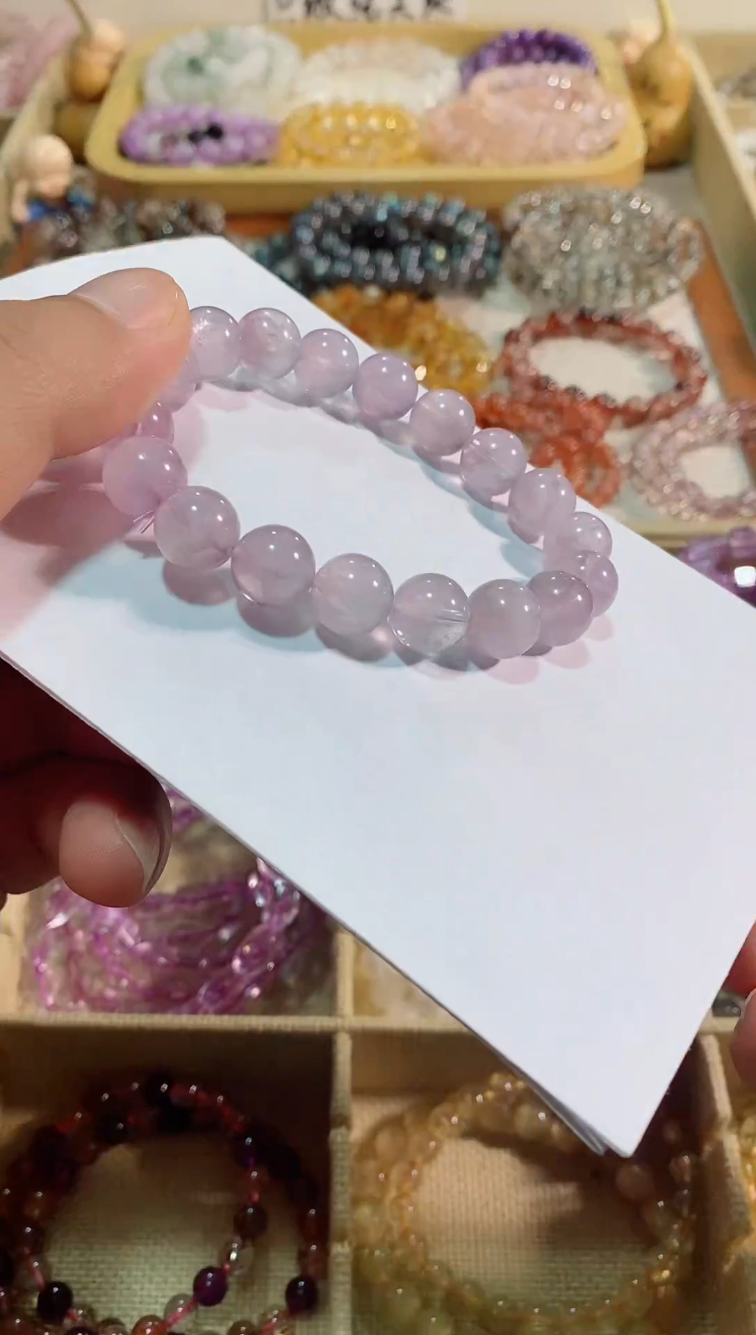 【闪购商品】水晶手链未镶嵌紫兔毛11M+（多样性发其一）