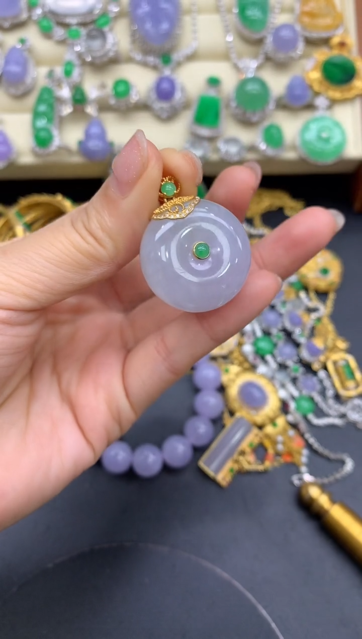 【闪购商品】翡翠颈饰18K金镶嵌290-中国好珍宝