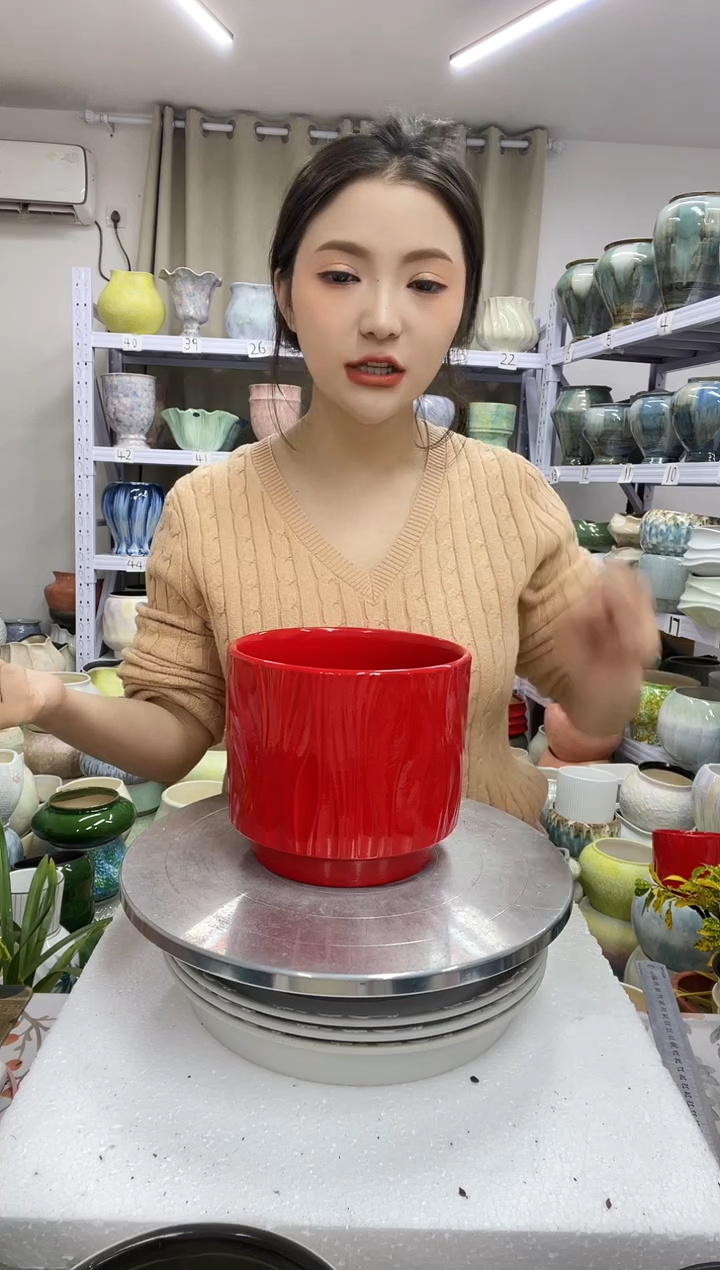 12.30陶瓷花盆直播链接高.    14  口15