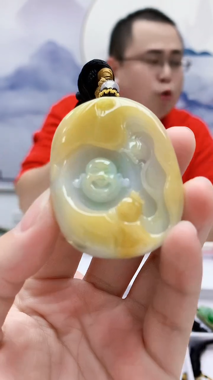 未镶嵌定制翡翠5167lr-毛货挂件63