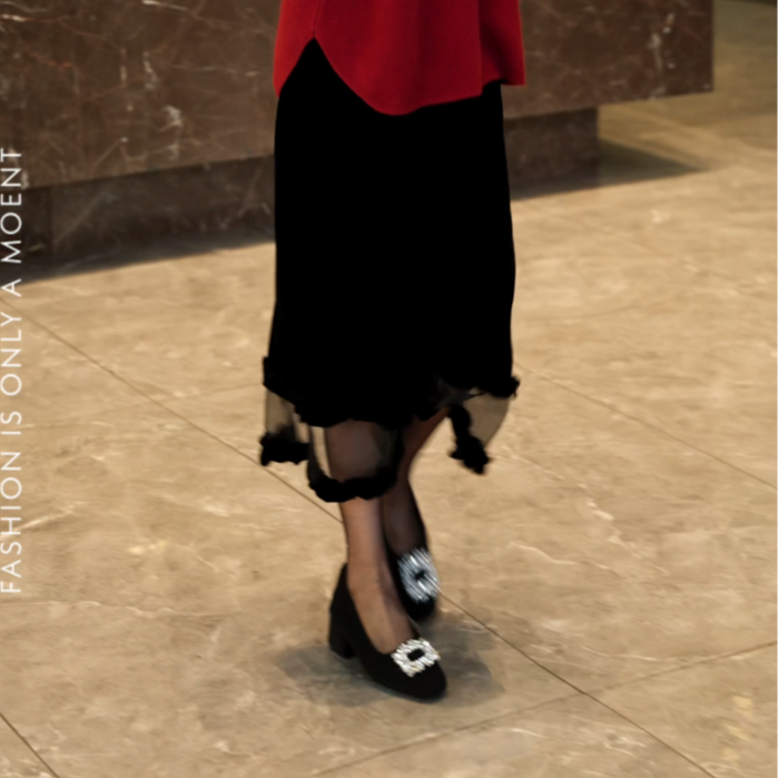 【绒风墨彩】半裙 精品时尚气质女款百搭半身裙ZXZZ7317