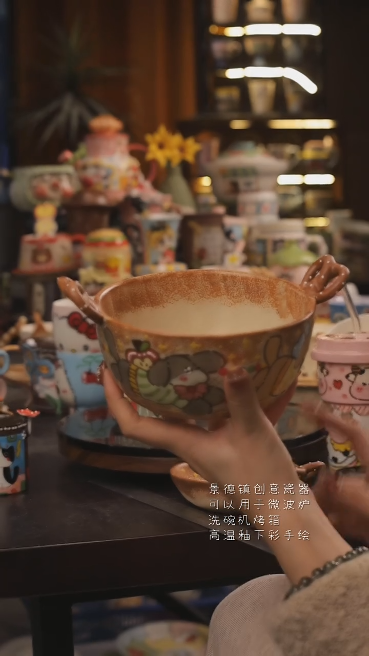 景德镇釉下彩绘设计师款式陶瓷