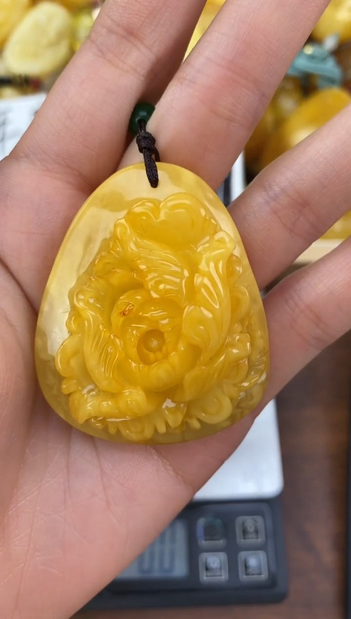 裸石琥珀未镶嵌天然琥珀蜜蜡