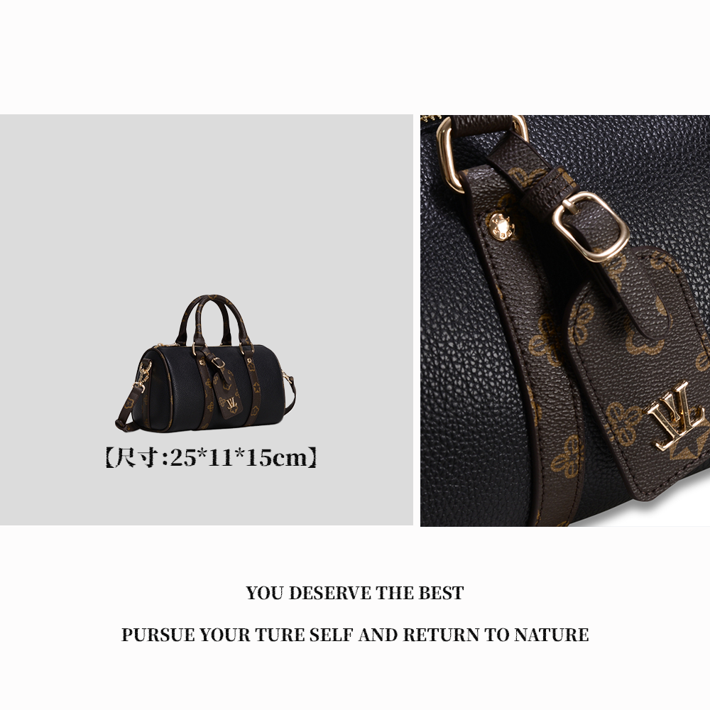 【特特甄选】GQ-9036-黑色网红简约斜挎潮流百搭时尚女士通勤