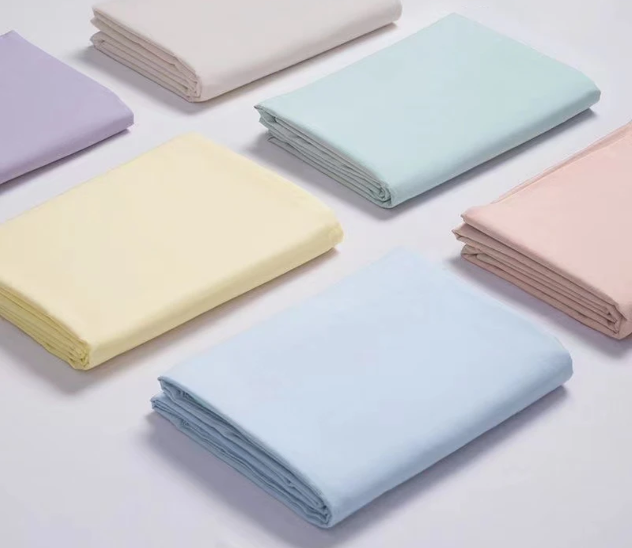 简约纯色贡缎纯棉超大单床单