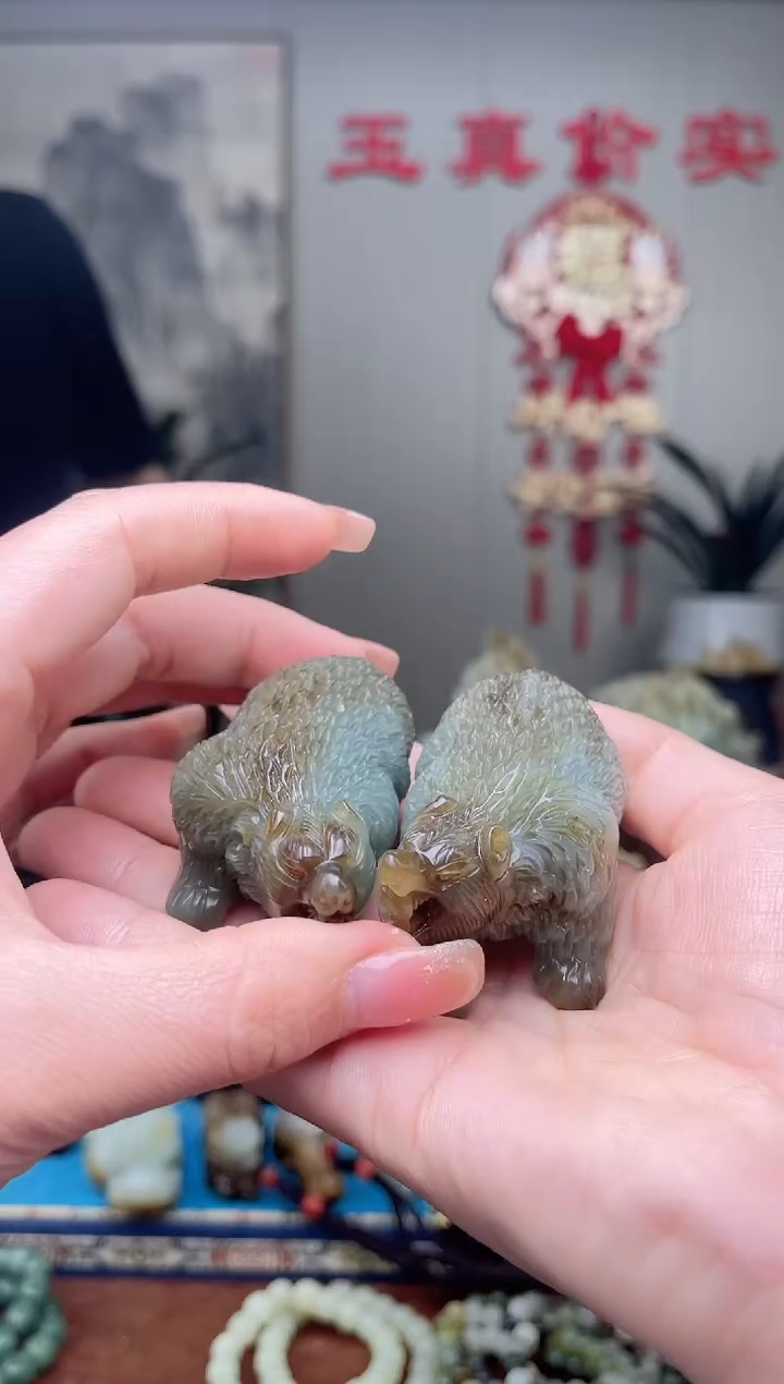 和田玉未镶嵌挂件1