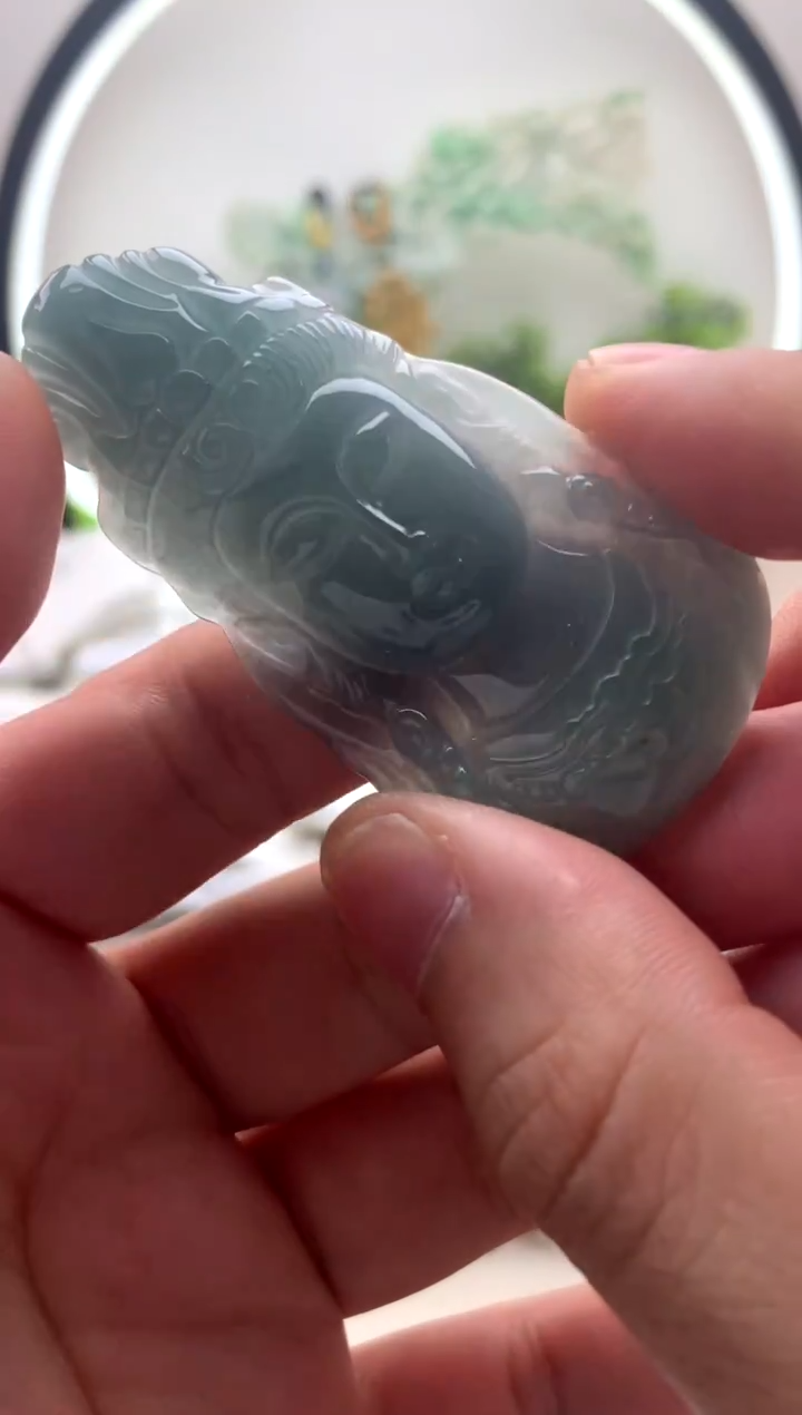 颈饰未镶嵌翡翠观音