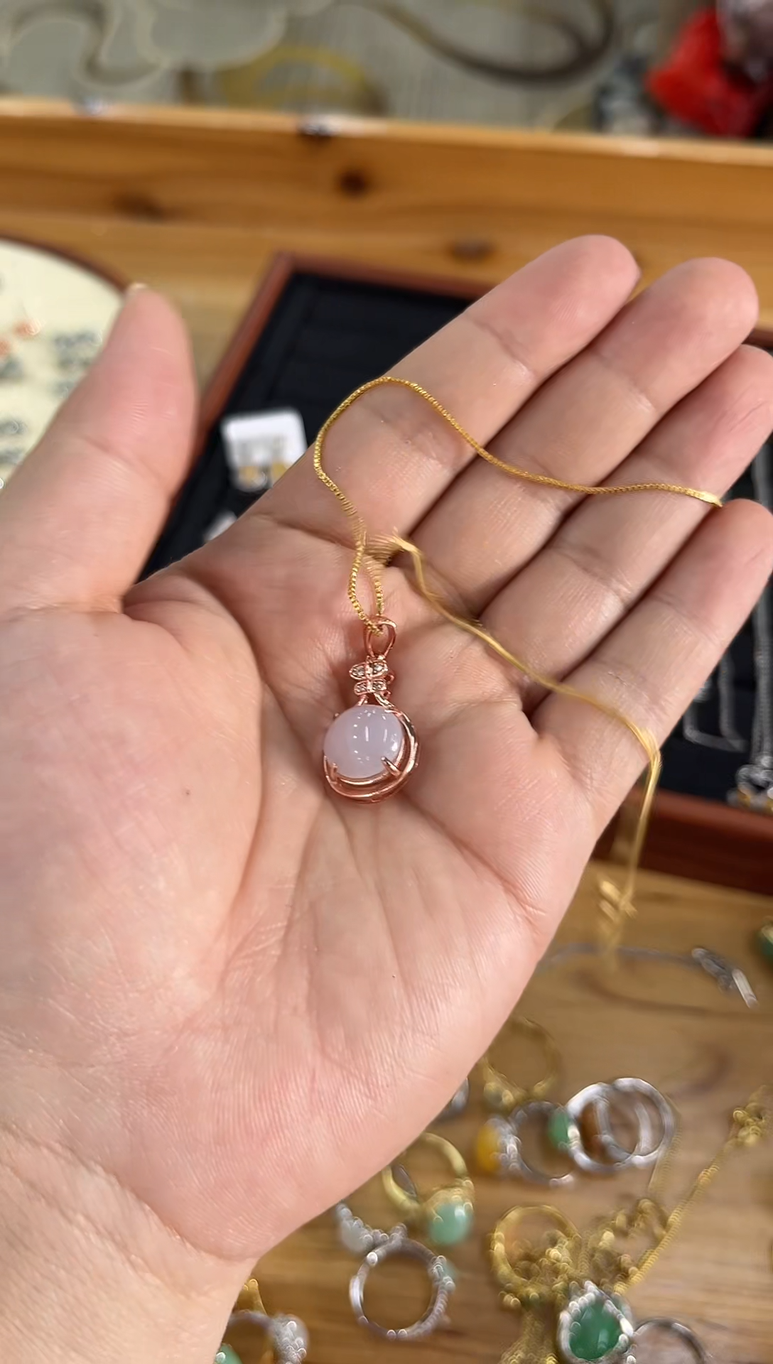 【闪购商品】翡翠颈饰合金吊坠