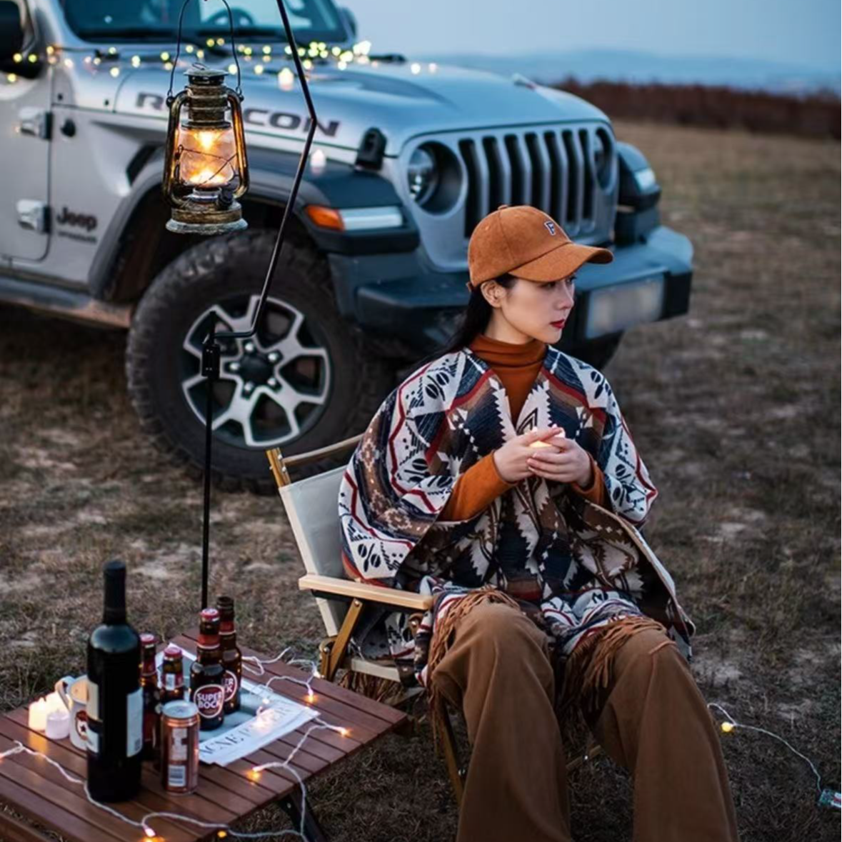 内蒙古厂家直邮双面羊毛开叉披肩新疆青海云南旅行拍照空调房保暖