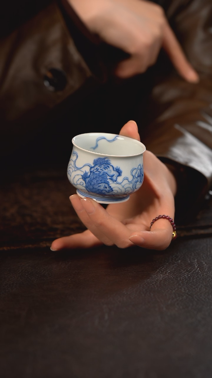 【闪购商品】杯聚澜堂狮子绣球憨憨杯