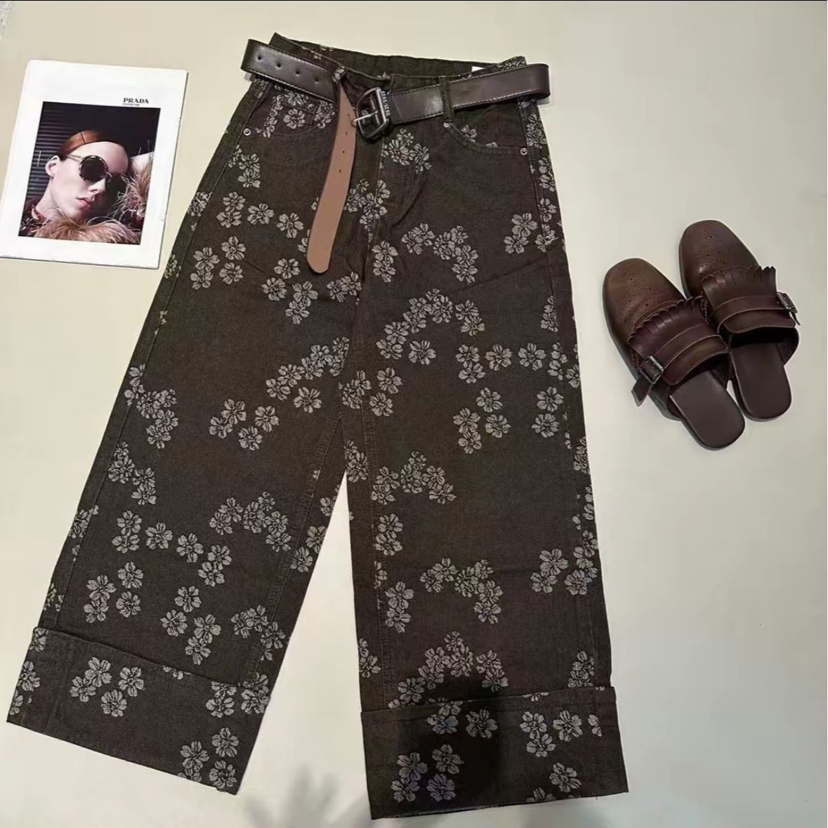 《姚家优麦汇》K6803秋款水洗牛仔裤显瘦百搭新款裤子