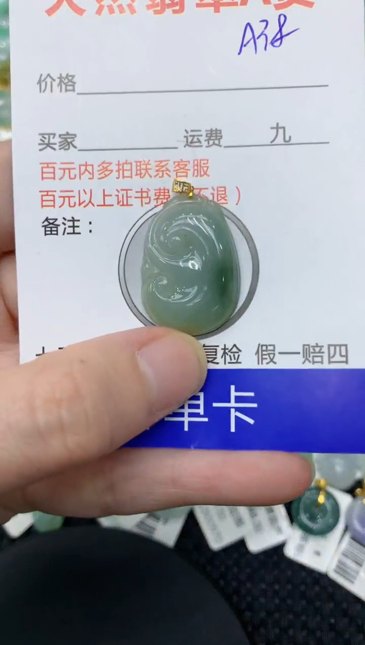 【闪购商品】翡翠颈饰18K金镶嵌1111111111