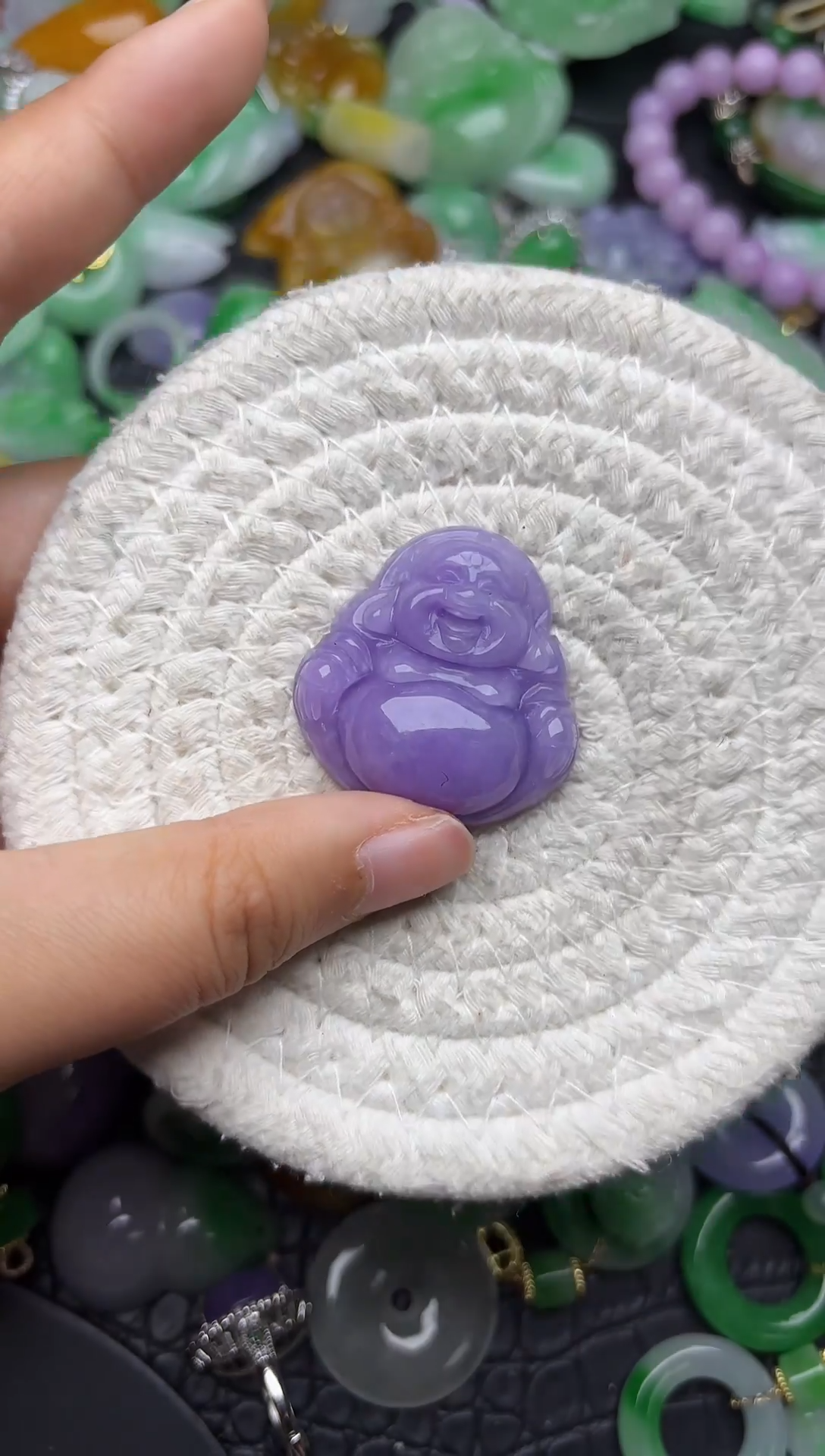 颈饰未镶嵌翡翠缅甸翡翠吊坠