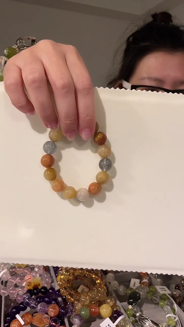 【闪购商品】水晶手链未镶嵌彩兔毛多宝