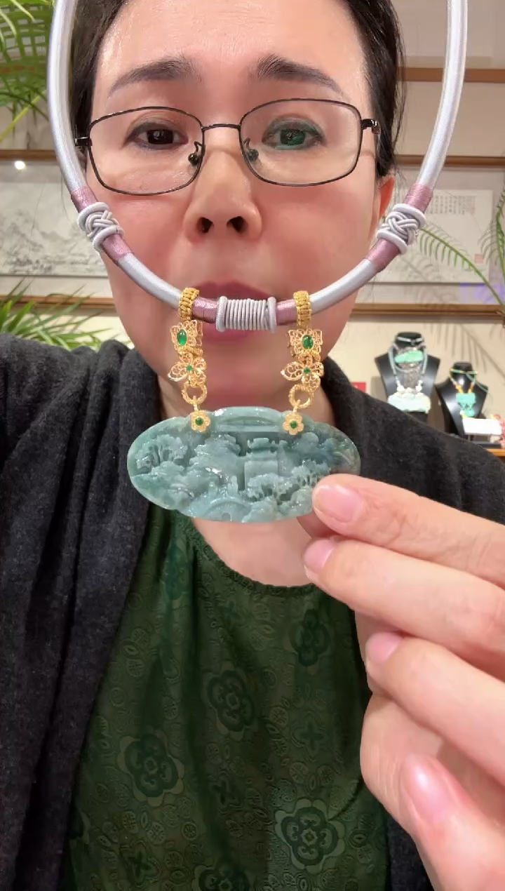 【闪购商品】翡翠颈饰未镶嵌国风