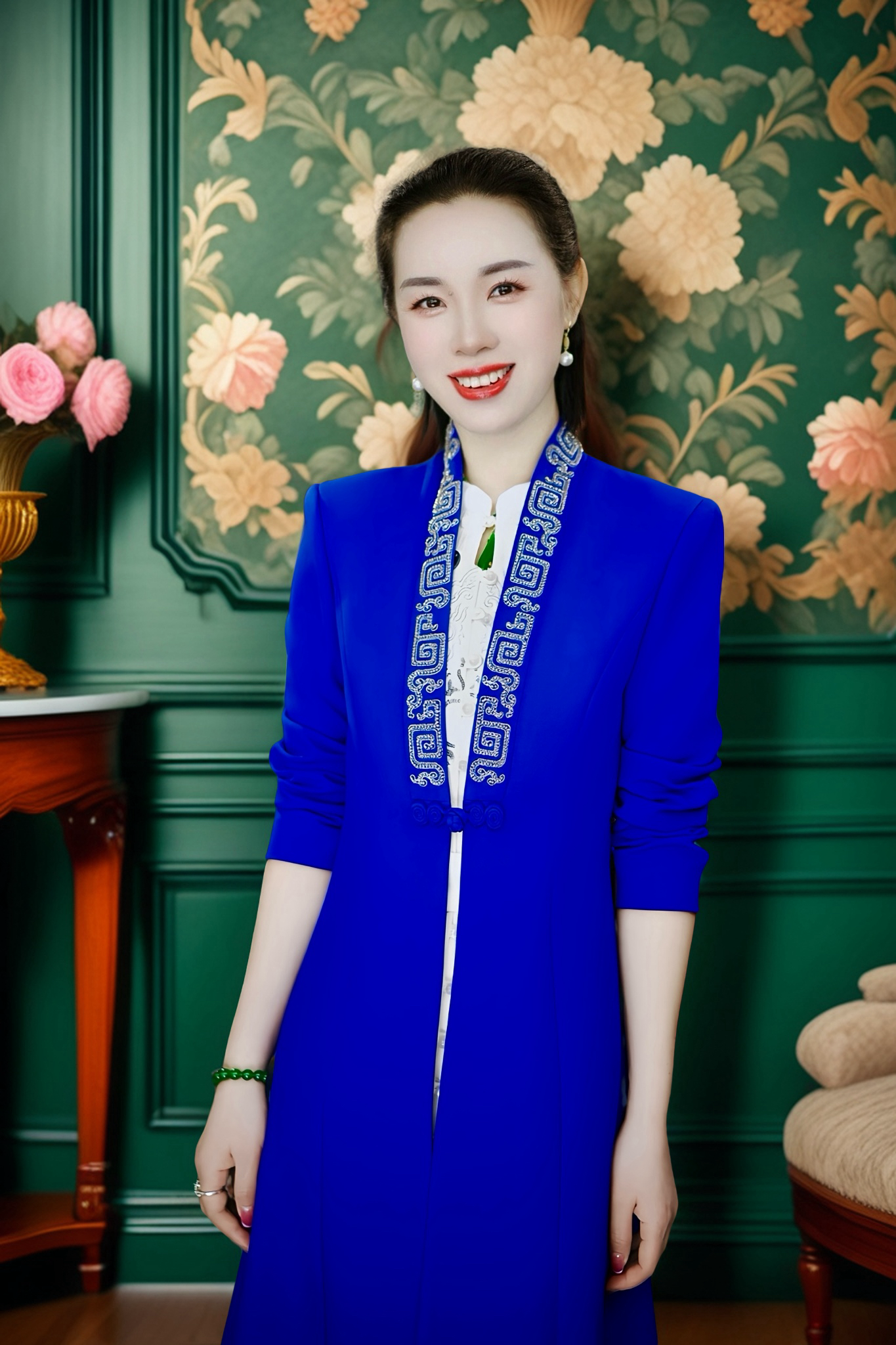 马姑娘专属909-2025秋冬新款中式复古设计师款简版气质风衣外套