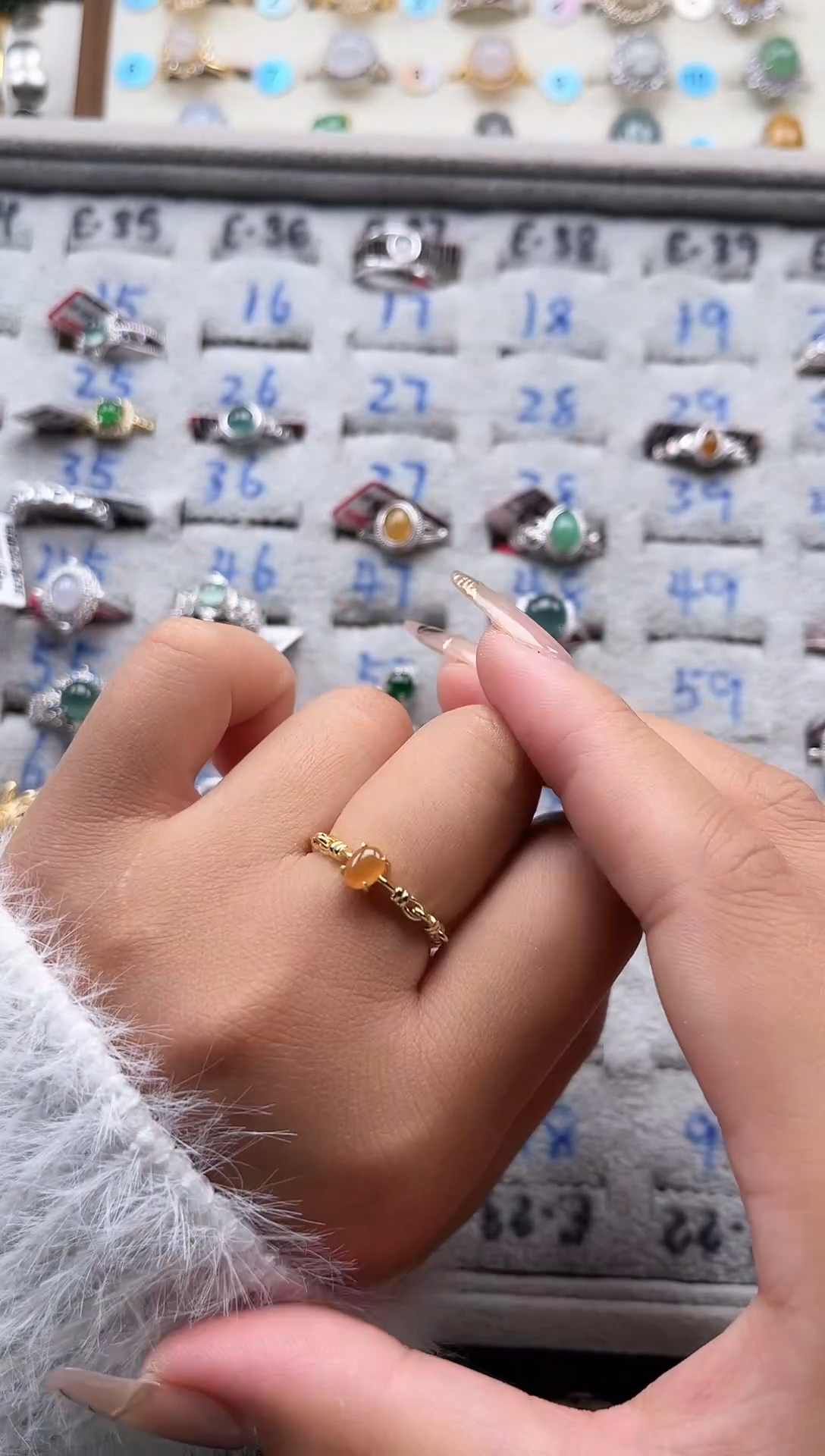 【闪购商品】翡翠戒指银S925镶嵌天然A货翡翠戒指