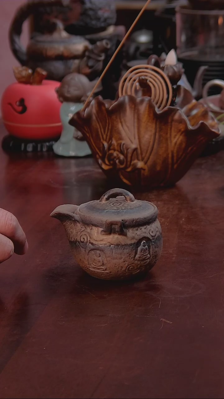 【闪购商品】老岩泥敦煌手抓壶