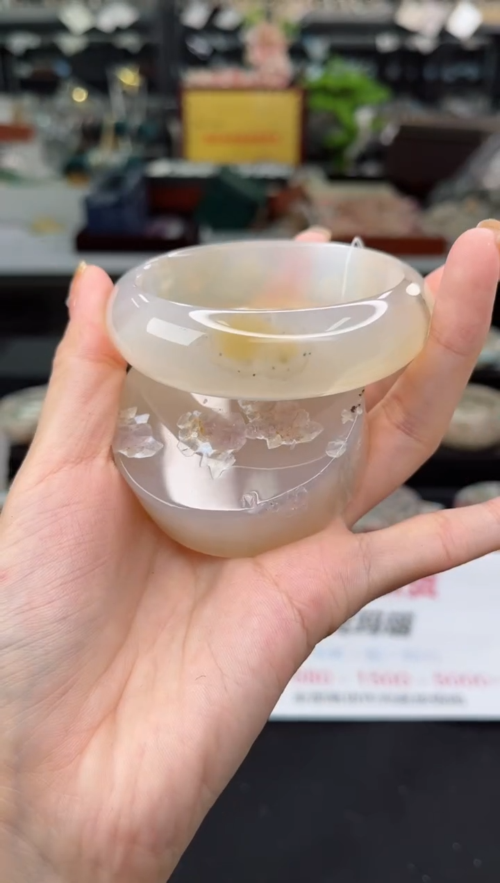 【闪购商品】石英质玉手镯未镶嵌60圈口（赠品镯心）3681210