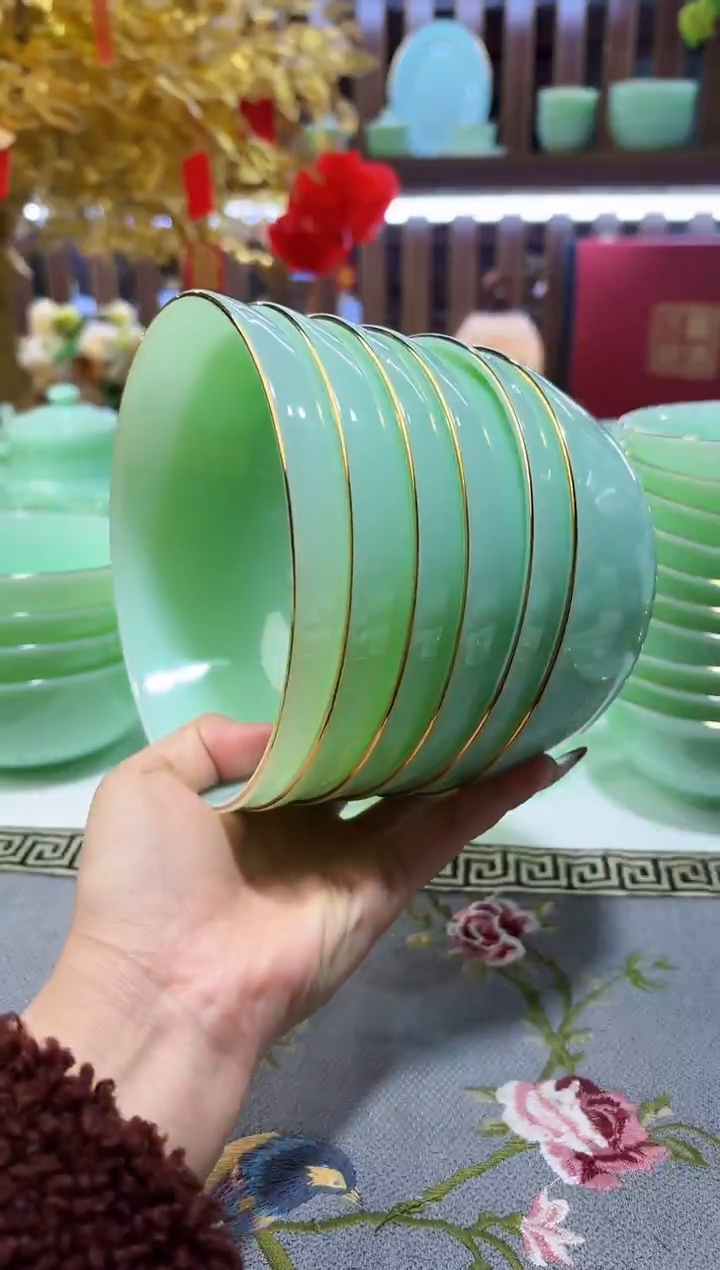 玉瓷5.5英寸饭碗6个