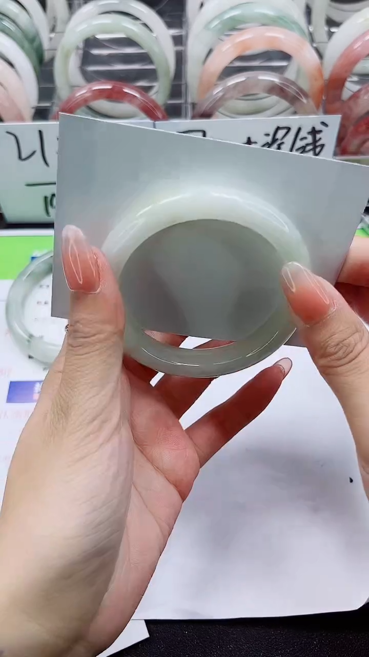 【闪购商品】石英质玉手镯合金A199-54/55