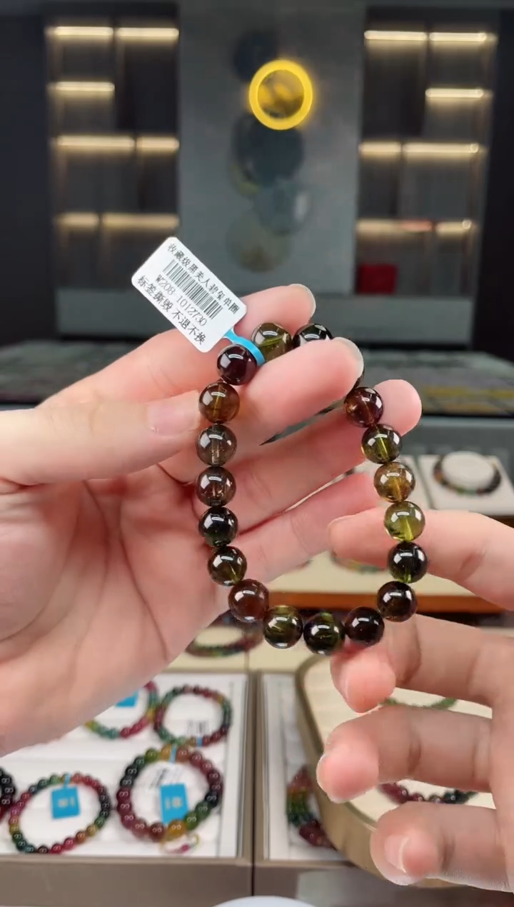 【闪购商品】碧玺收藏级单圈手串10mm+未镶嵌（多样性发一条）Y