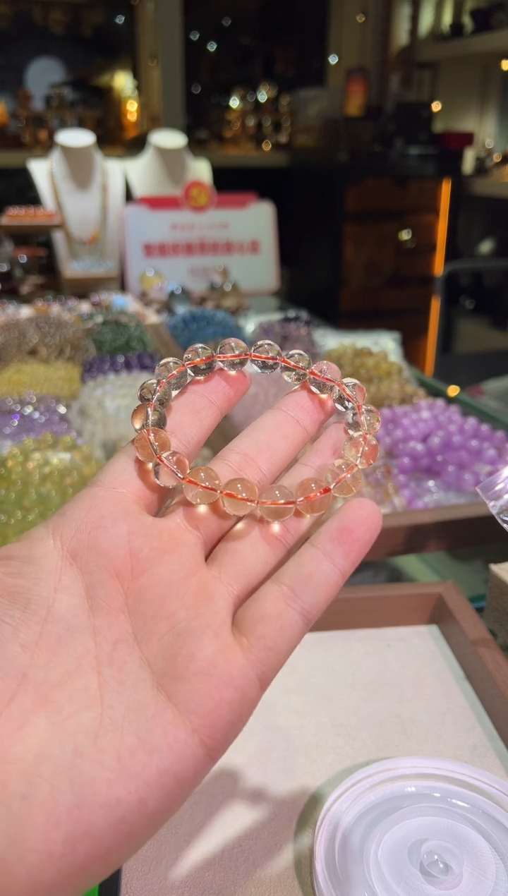 未镶嵌手链水晶11.5mm+净体巴西黄水（多样性发一）