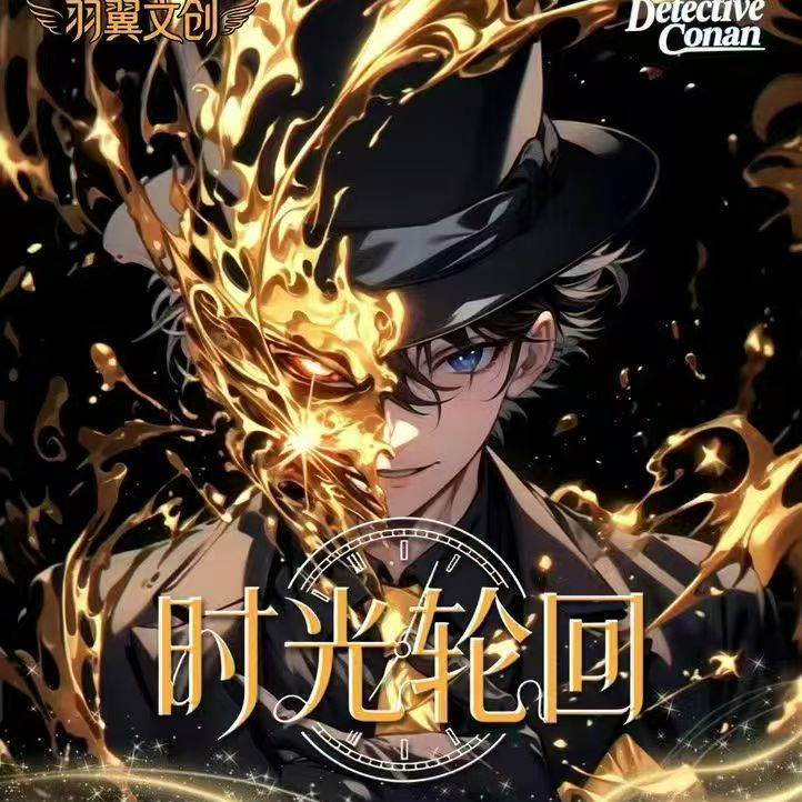 【碳酸】【羽翼文创】之时光轮回全金属珐琅名侦探柯南收藏卡