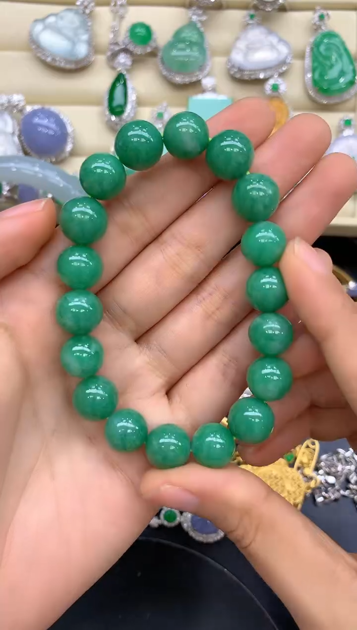 未镶嵌手串翡翠554-中国好珍宝