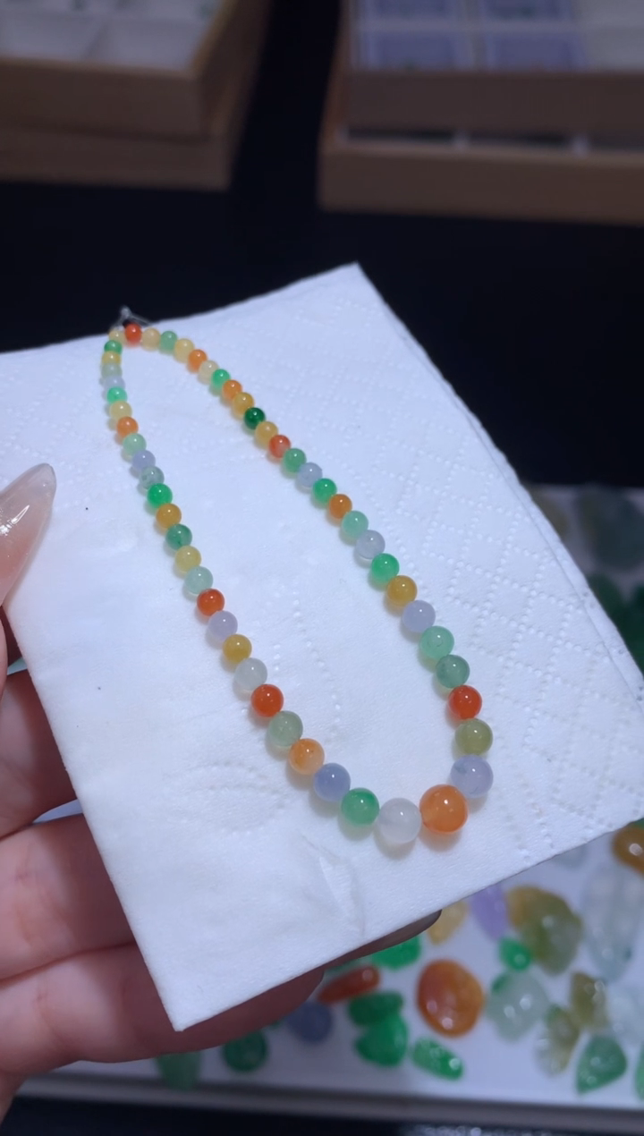 未镶嵌定制翡翠手串