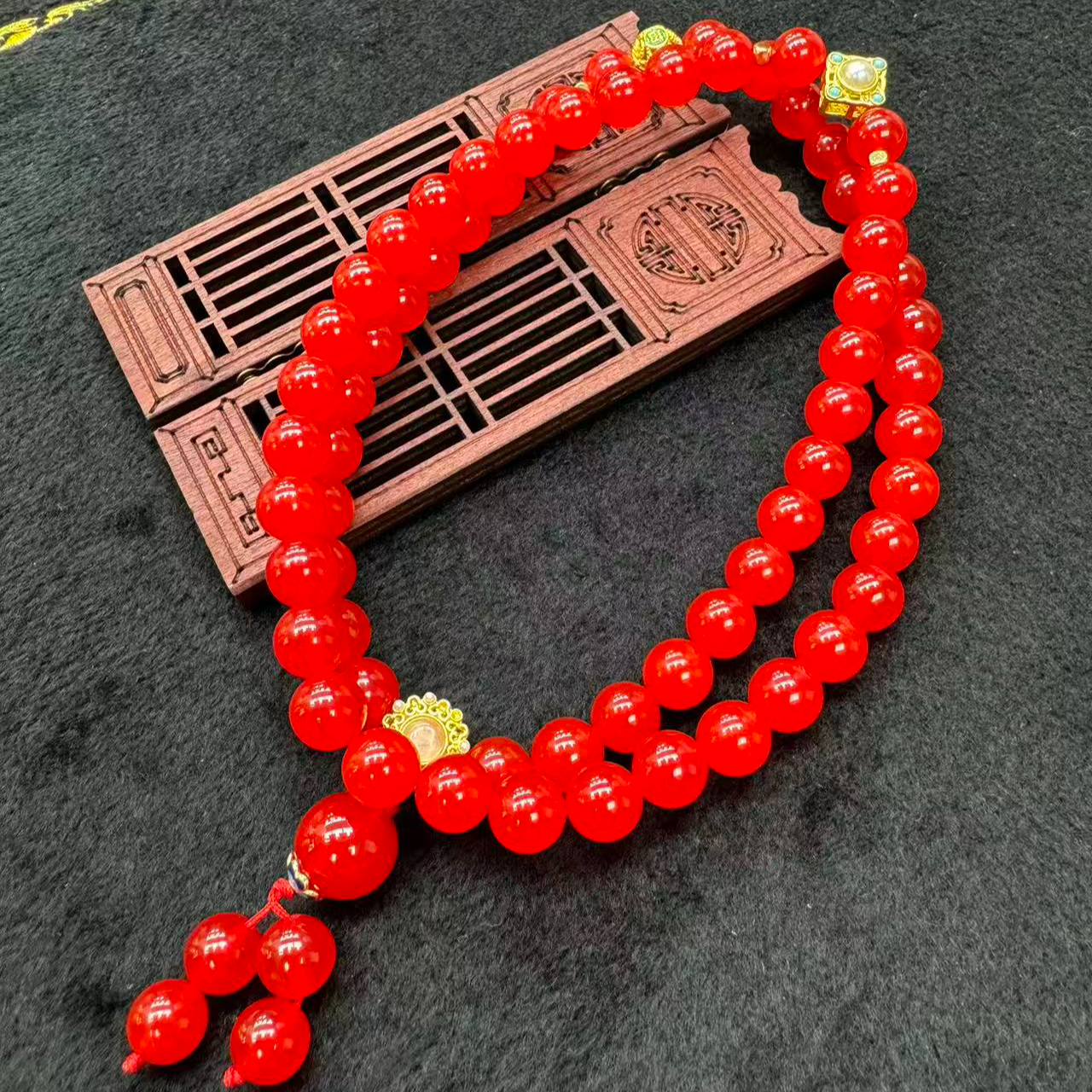  【刘少文】卡10左右超级圣马利亚玛瑙毛衣链-ML-E099